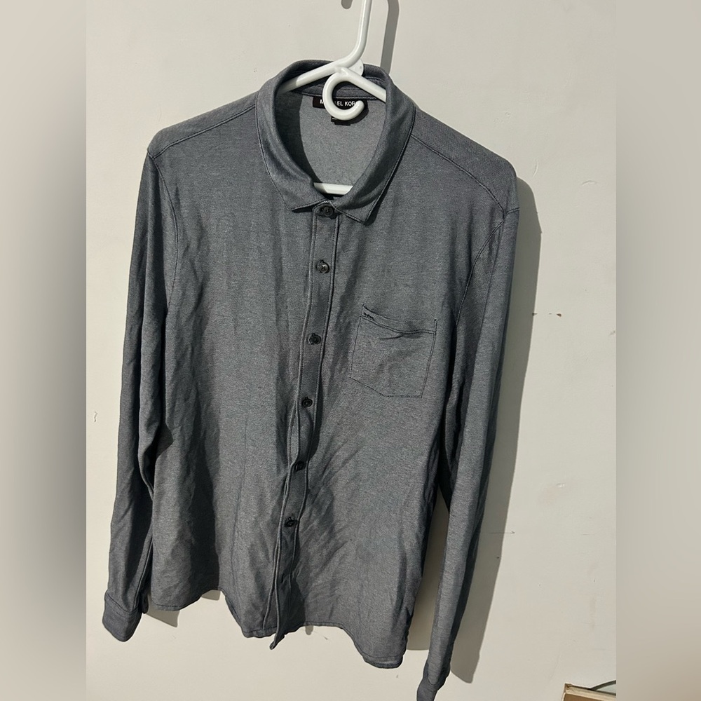 Michael Kors Gray Button-Up Shirt - Picture 2 of 8